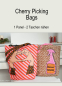 Preview: Cherry Picking Bags - Panel für 2 Taschenbeutel mit coolem Muster - Leo & Bullshit Remover